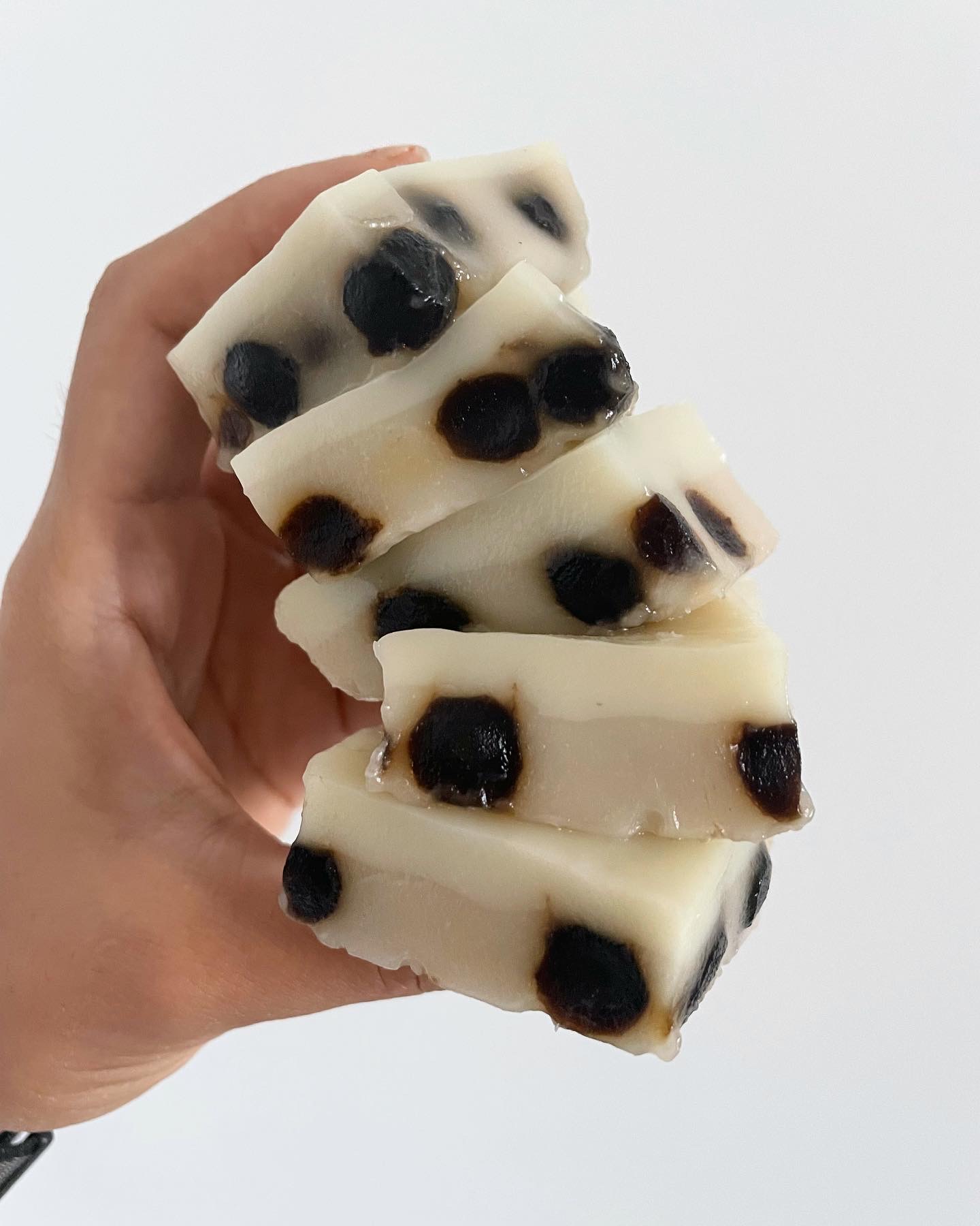 2 Layer Brown Sugar Boba Milk Tea Mochi Bars - Craving Nomz