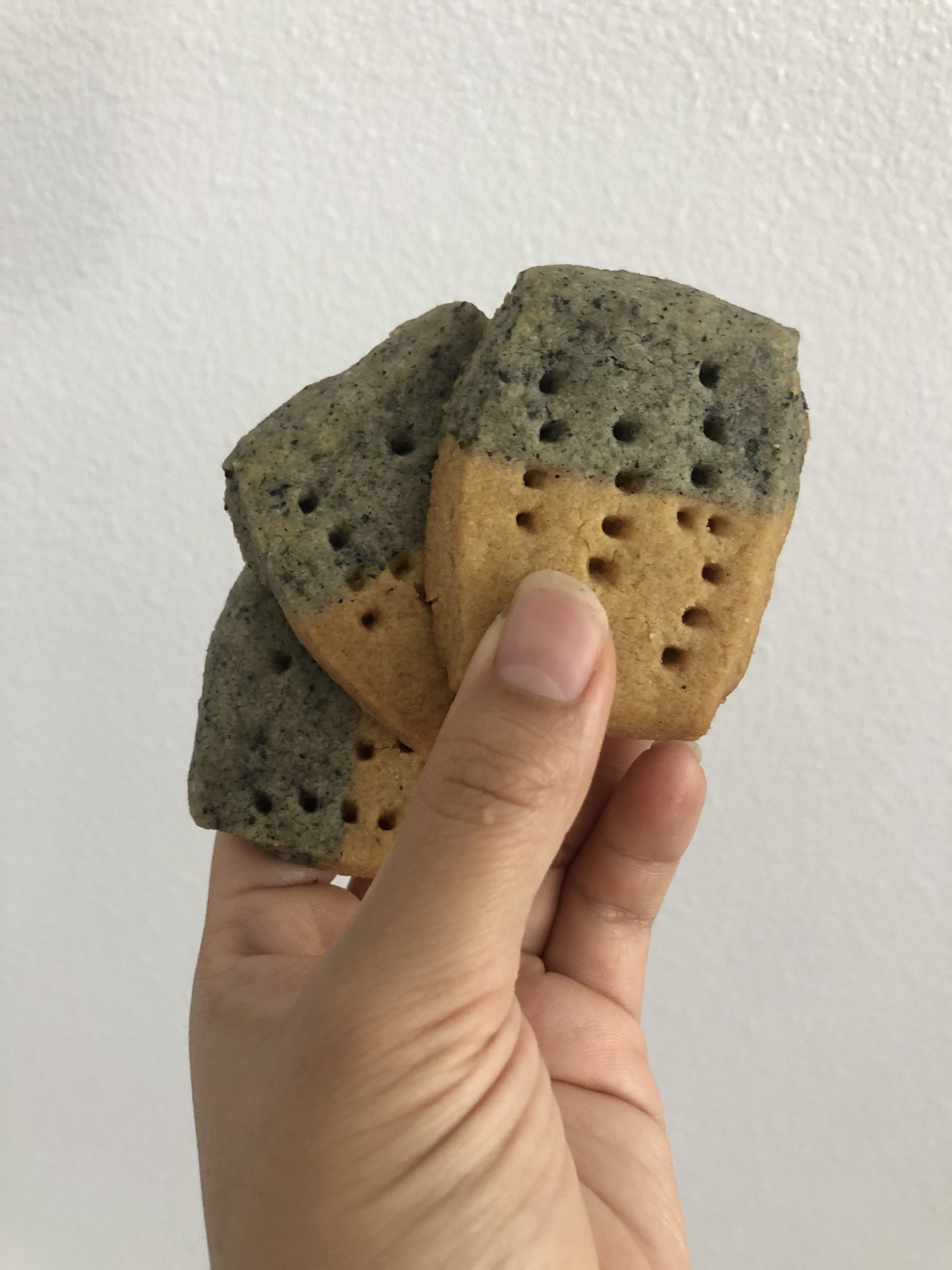 Kinako Black Sesame Shortbread Cookies