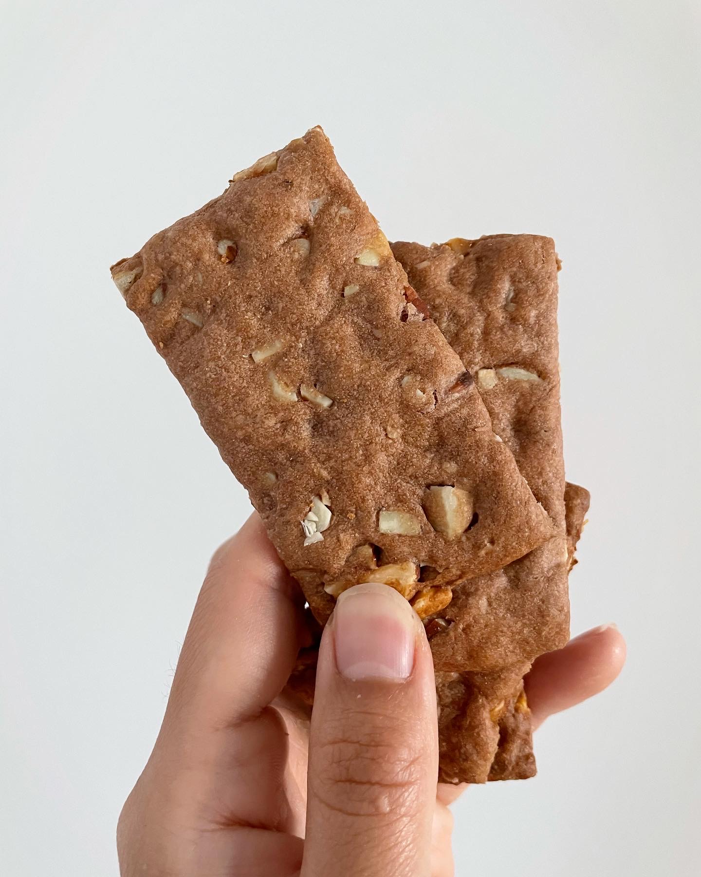 sourdough discard almond cacao crackers