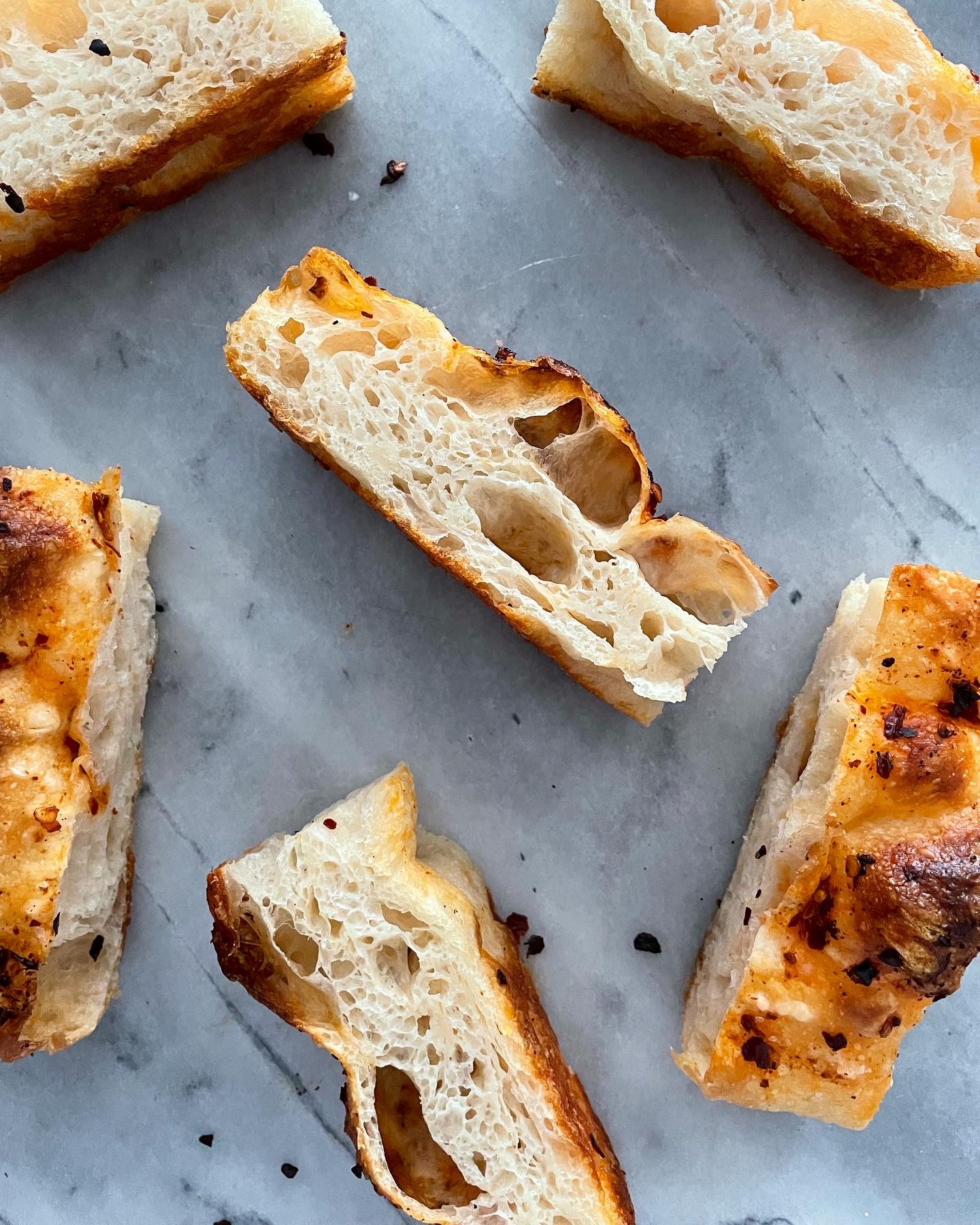 Chili Oil Sourdough Focaccia - Craving Nomz