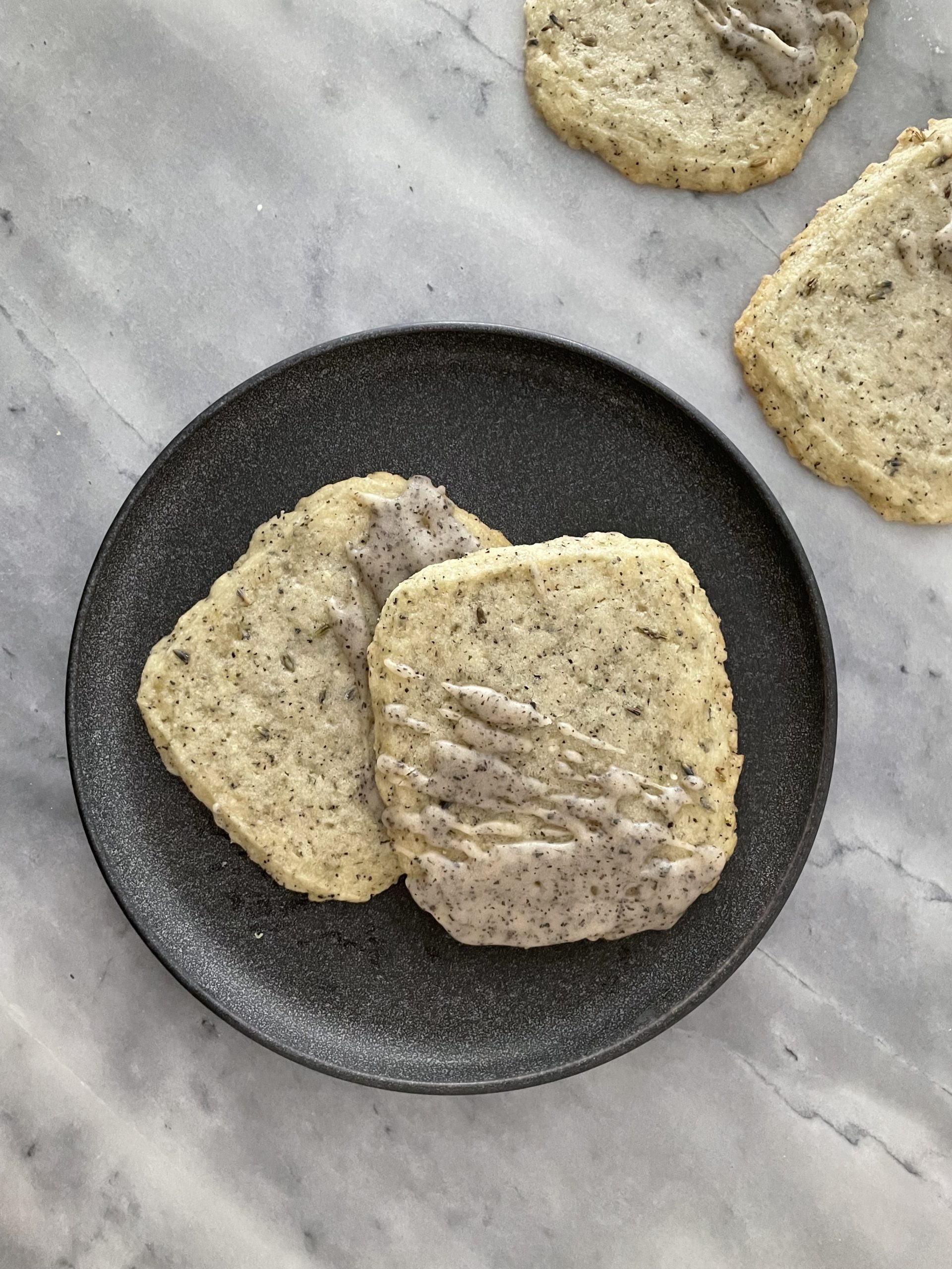 Lavender Earl Grey Shortbread Cookies