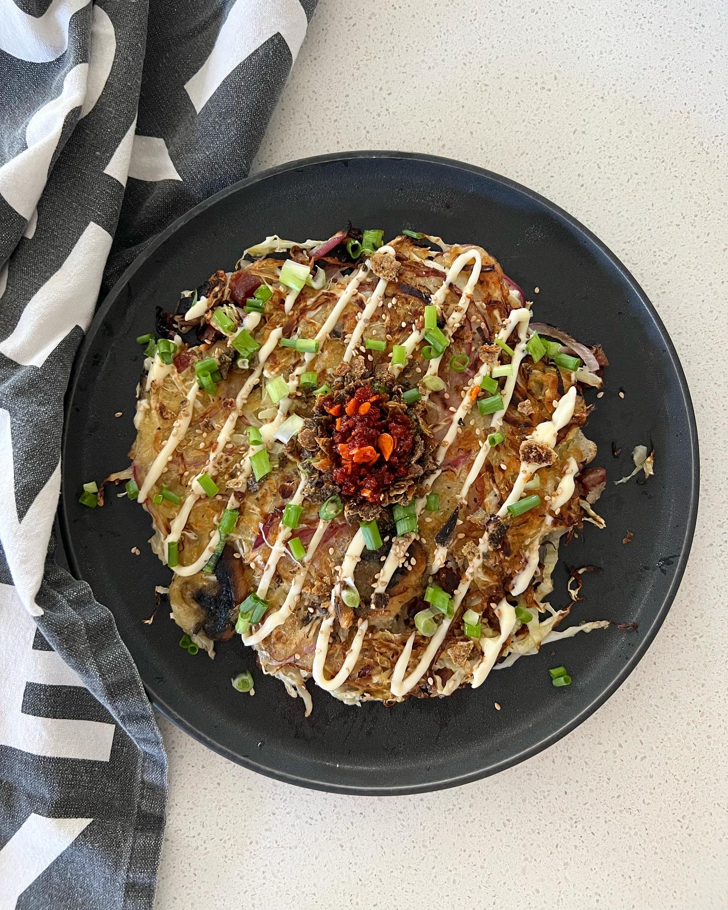 Sourdough Discard Okonomiyaki