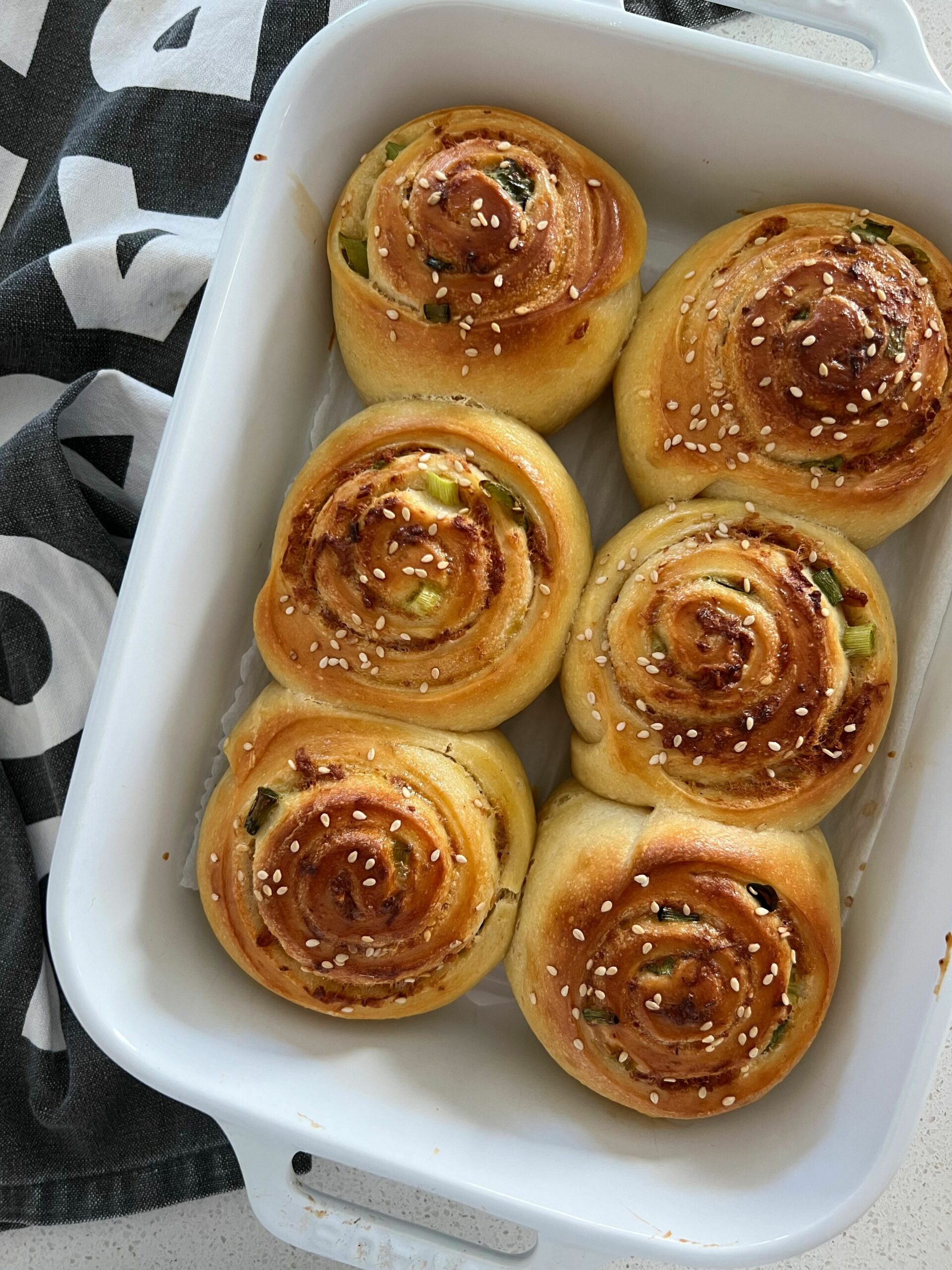 Scallion & Pork Floss Rolls [Sourdough or Yeasted]