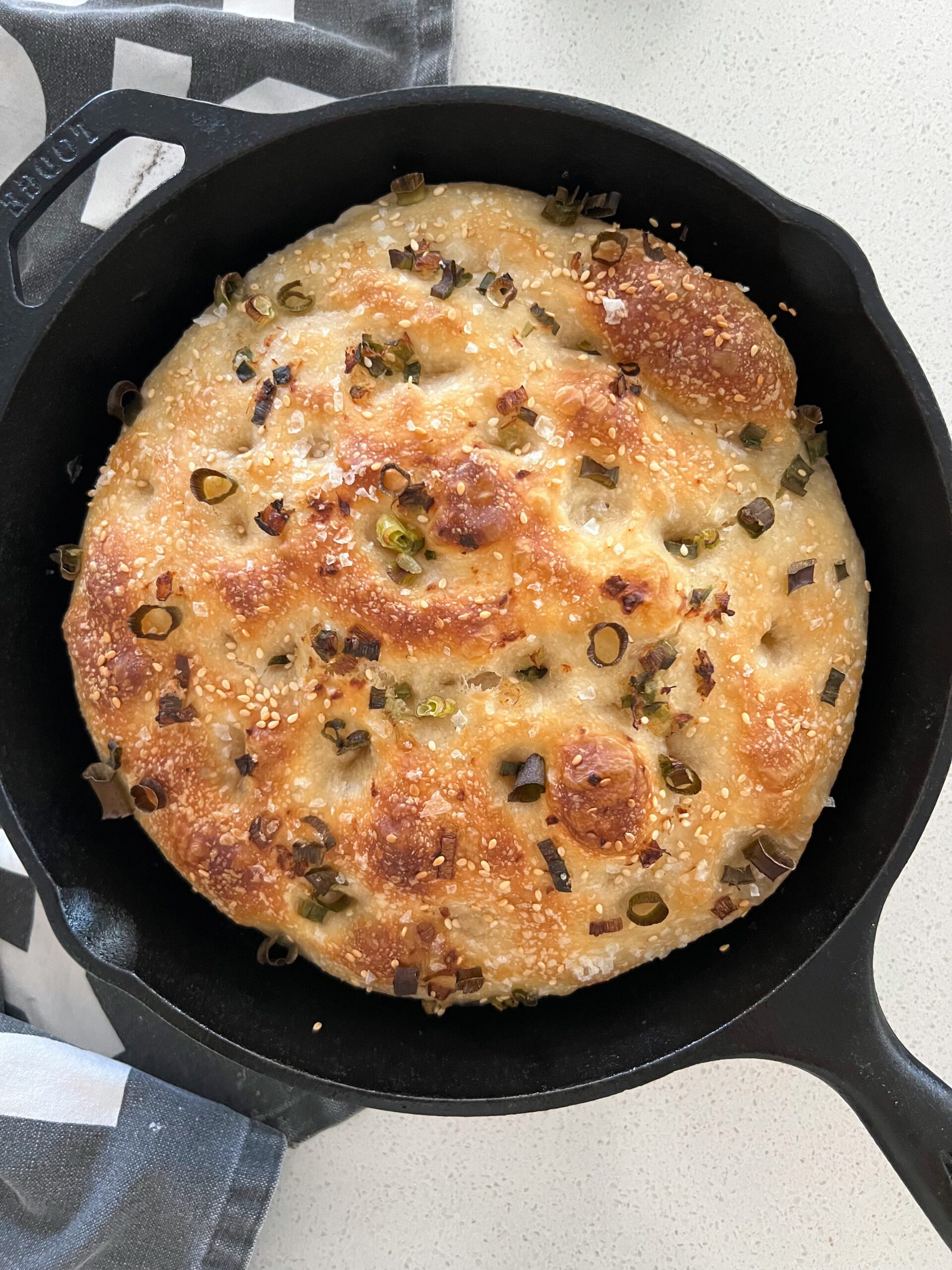 Ginger Scallion Oil Focaccia [Sourdough or Yeasted]