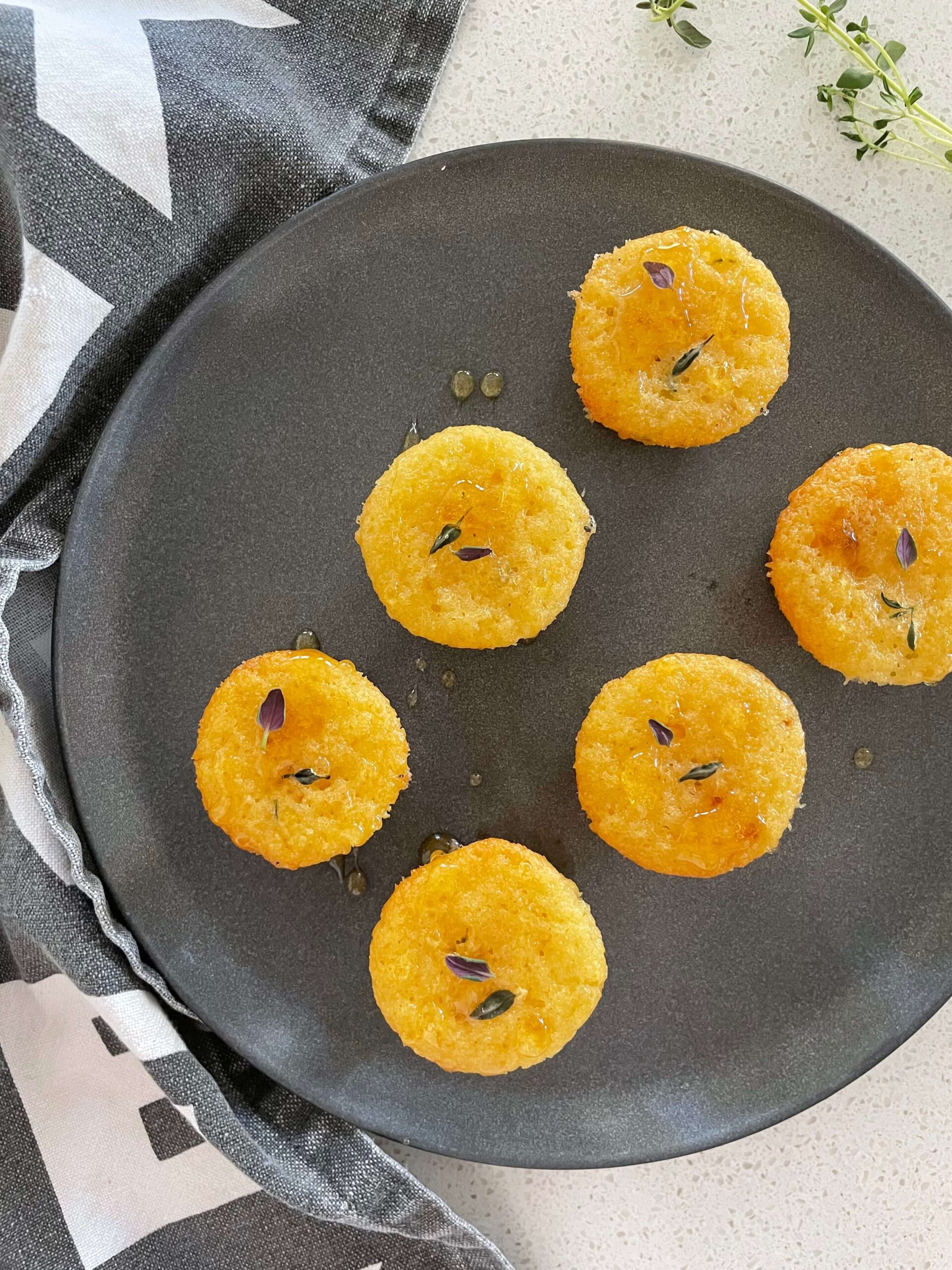 honey thyme semolina cake